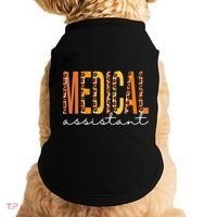 Funny Cute Medical Assistant Leopard Fall Autumn Lovers Thanksgiving Doggie Tank thumb 0