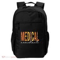 Funny Cute Medical Assistant Leopard Fall Autumn Lovers Thanksgiving Backpack thumb 0