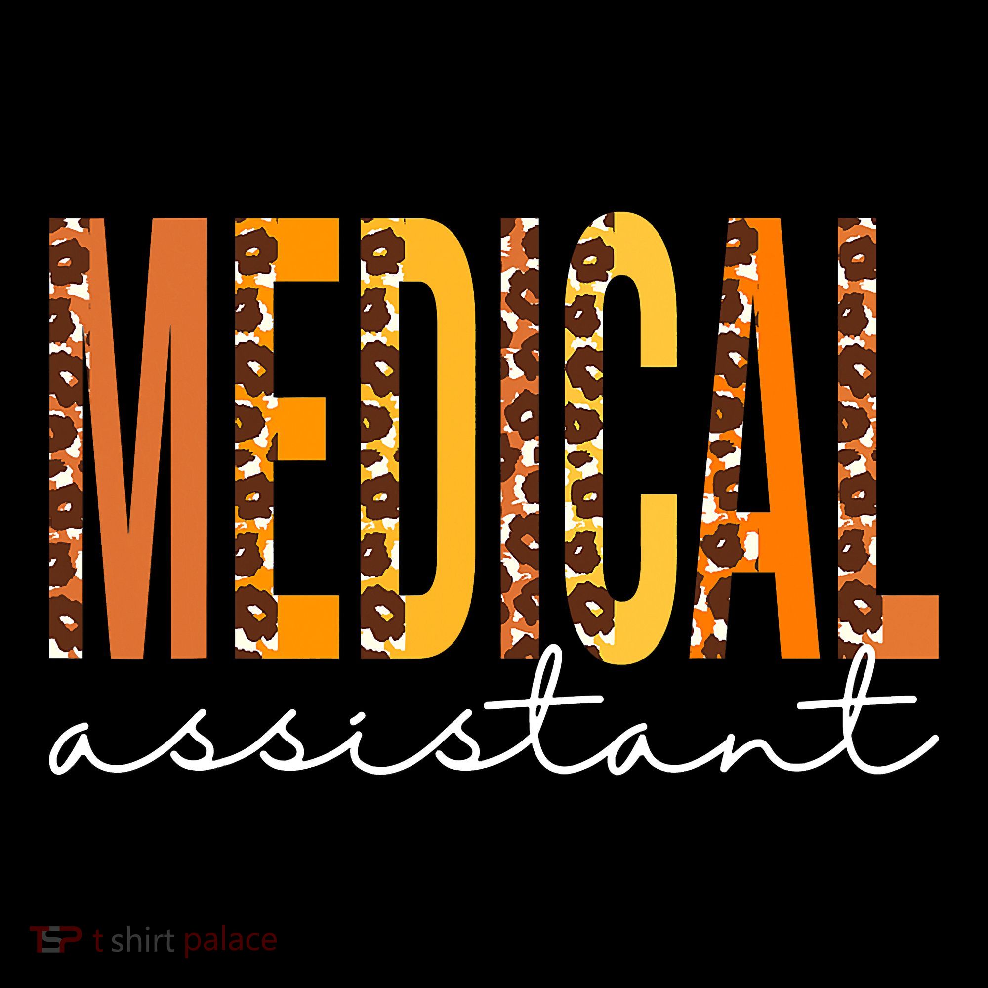 Funny Cute Medical Assistant Leopard Fall Autumn Lovers Thanksgiving Women's Hoodie