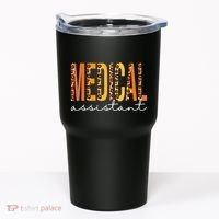 Funny Cute Medical Assistant Leopard Fall Autumn Lovers Thanksgiving Tumbler thumb 0