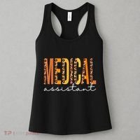 Funny Cute Medical Assistant Leopard Fall Autumn Lovers Thanksgiving Women's Tank Top thumb 3