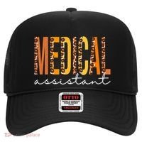 Funny Cute Medical Assistant Leopard Fall Autumn Lovers Thanksgiving Hat thumb 0