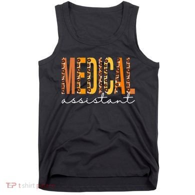 Funny Cute Medical Assistant Leopard Fall Autumn Lovers Thanksgiving Tank Top
