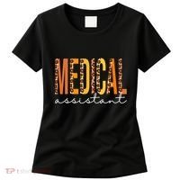 Funny Cute Medical Assistant Leopard Fall Autumn Lovers Thanksgiving Women's T-Shirt thumb 0