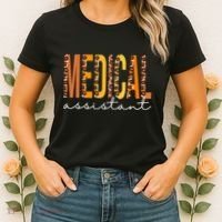 Funny Cute Medical Assistant Leopard Fall Autumn Lovers Thanksgiving Women's T-Shirt thumb 2