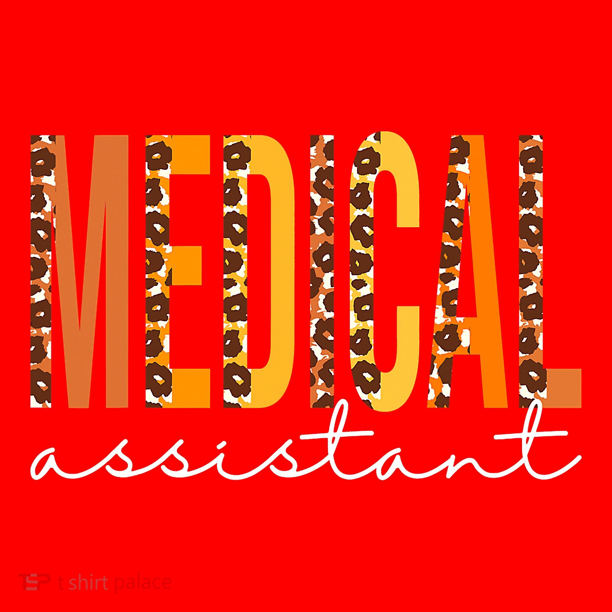 Funny Cute Medical Assistant Leopard Fall Autumn Lovers Thanksgiving Santa Hat