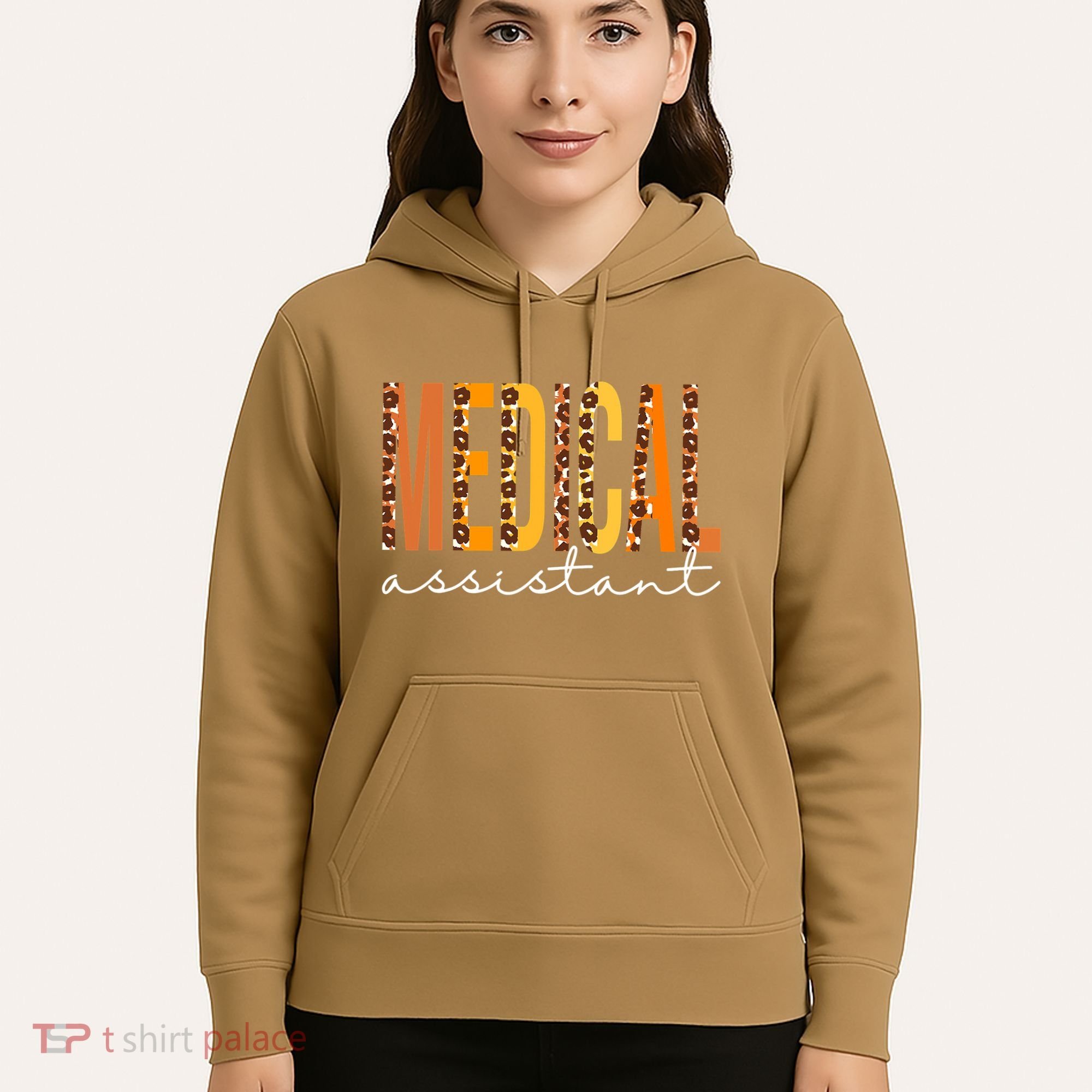 Funny Cute Medical Assistant Leopard Fall Autumn Lovers Thanksgiving Hoodie