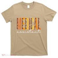 Funny Cute Medical Assistant Leopard Fall Autumn Lovers Thanksgiving T-Shirt thumb 0