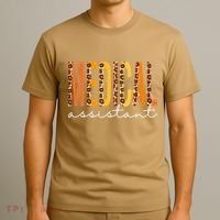 Funny Cute Medical Assistant Leopard Fall Autumn Lovers Thanksgiving T-Shirt thumb 3