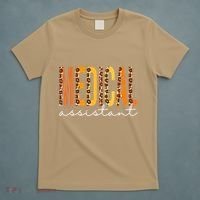 Funny Cute Medical Assistant Leopard Fall Autumn Lovers Thanksgiving T-Shirt thumb 5