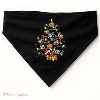 Funny Camping Merry Christmas Tree Campers Xmas Holiday Gift USA-Made Doggie Bandana thumb 0