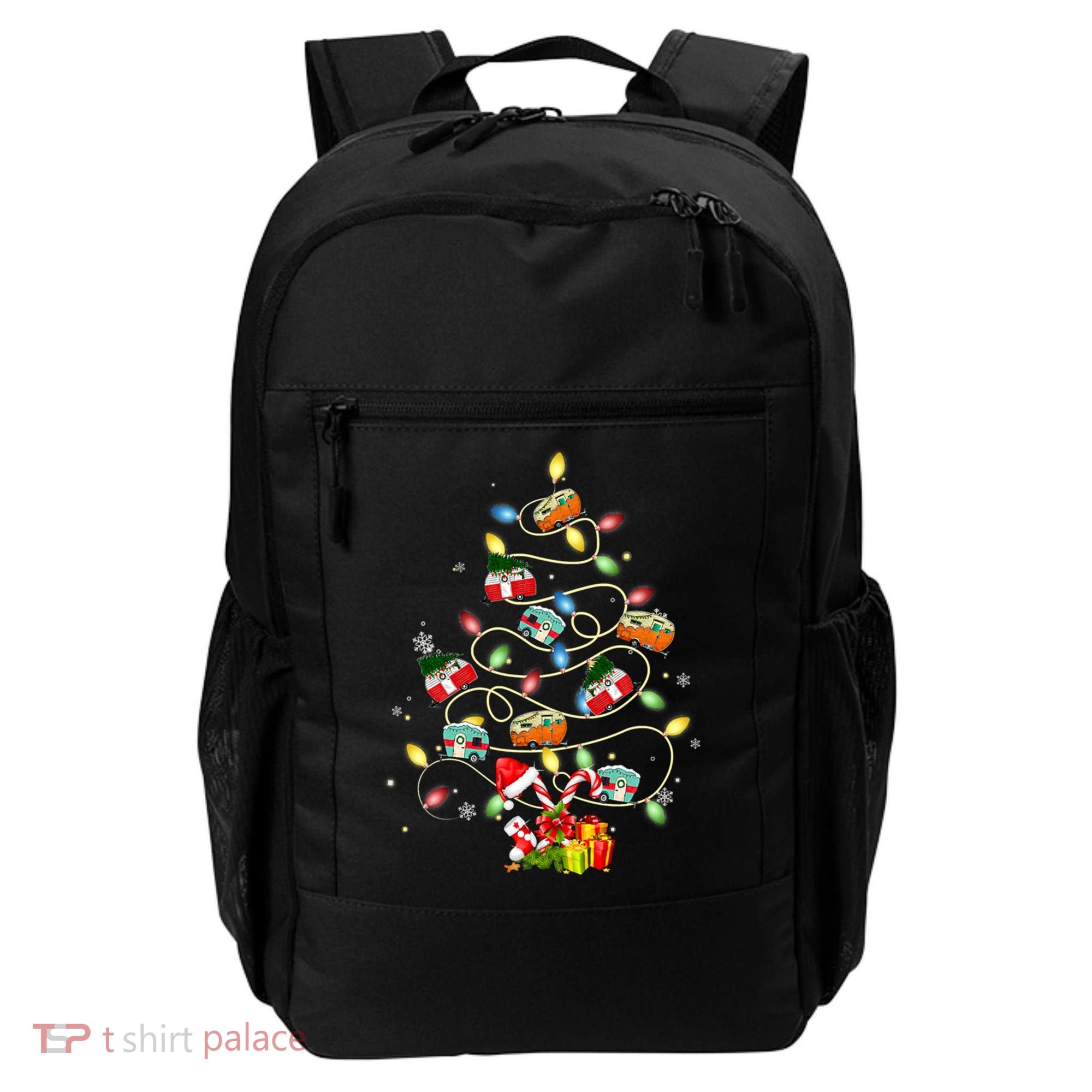 Funny Camping Merry Christmas Tree Campers Xmas Holiday Gift Backpack