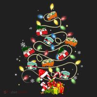 Funny Camping Merry Christmas Tree Campers Xmas Holiday Gift Beanie thumb 2