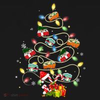 Funny Camping Merry Christmas Tree Campers Xmas Holiday Gift Women's Hoodie thumb 2
