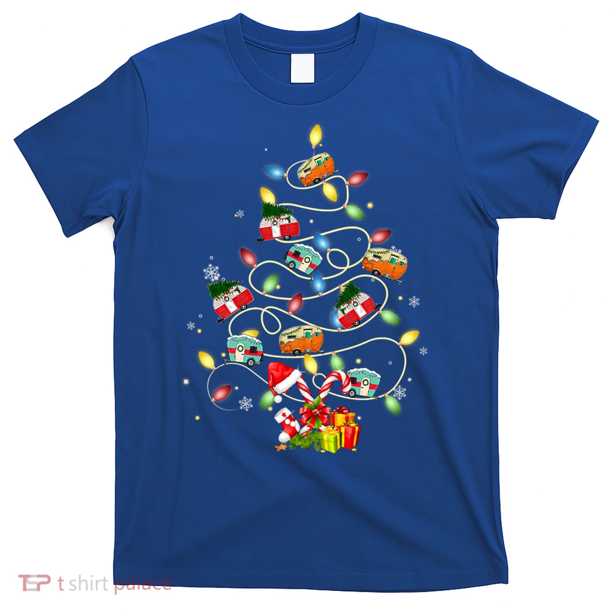 Funny Camping Merry Christmas Tree Campers Xmas Holiday Gift T-Shirt