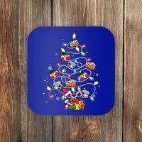 Funny Camping Merry Christmas Tree Campers Xmas Holiday Gift Coaster thumb 0