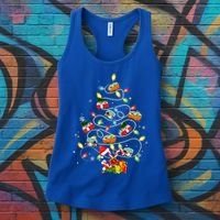 Funny Camping Merry Christmas Tree Campers Xmas Holiday Gift Women's Tank Top thumb 3