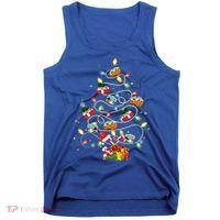 Funny Camping Merry Christmas Tree Campers Xmas Holiday Gift Tank Top thumb 0