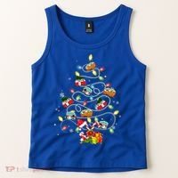 Funny Camping Merry Christmas Tree Campers Xmas Holiday Gift Tank Top thumb 2