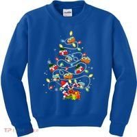 Funny Camping Merry Christmas Tree Campers Xmas Holiday Gift Kids Sweatshirt thumb 0