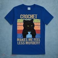 Funny Crochet Mom Makes Me Feel Less Murdery Vintage T-Shirt thumb 5
