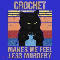 Funny Crochet Mom Makes Me Feel Less Murdery Vintage T-Shirt thumb 7