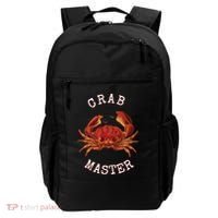 FUN CRAB MASTER I LOVE CRABBING & FISHING SEAFOOD HUNTER Backpack thumb 0