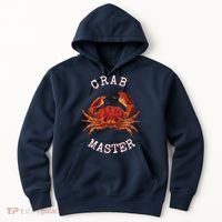 FUN CRAB MASTER I LOVE CRABBING & FISHING SEAFOOD HUNTER Hoodie thumb 0