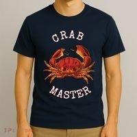 FUN CRAB MASTER I LOVE CRABBING & FISHING SEAFOOD HUNTER T-Shirt thumb 3