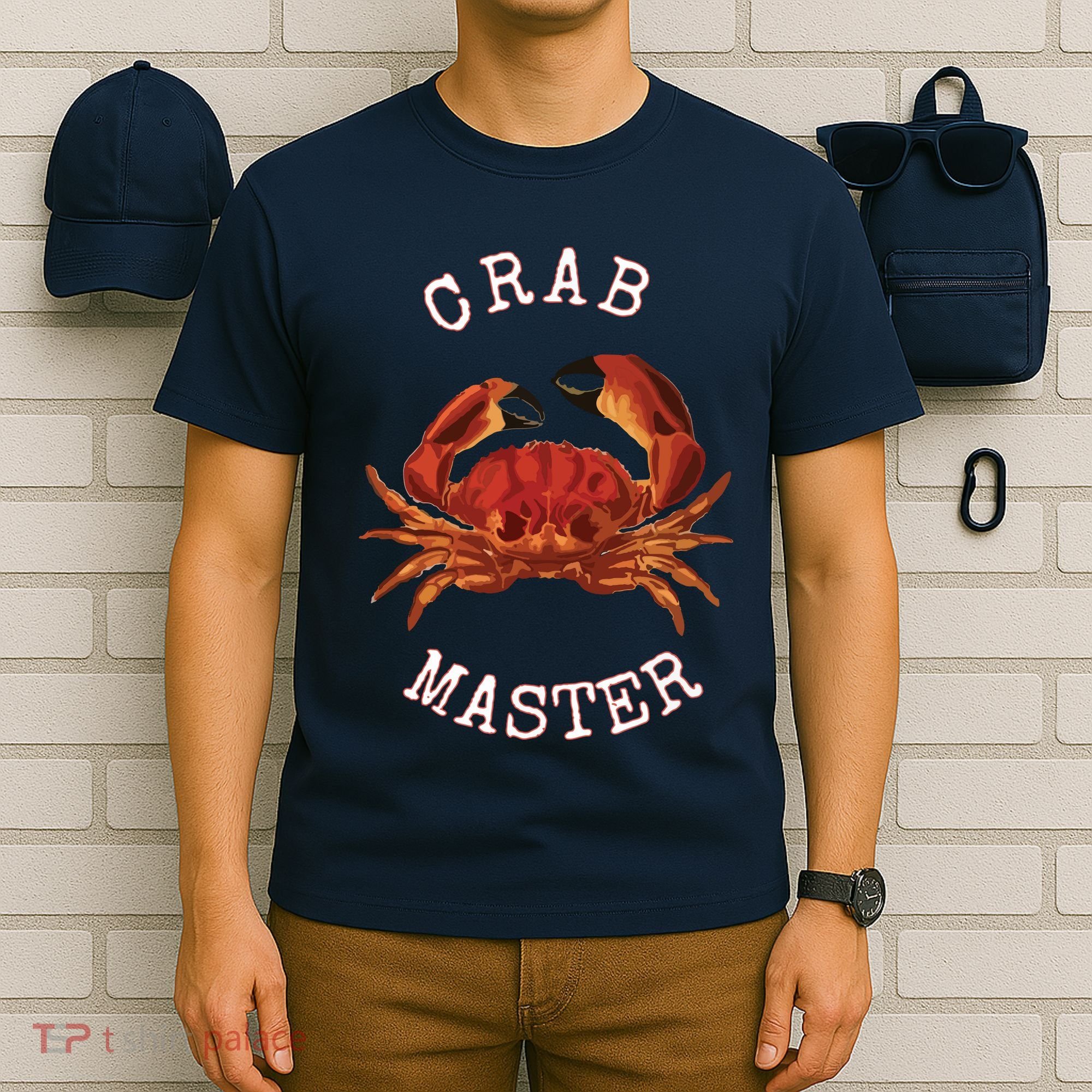 FUN CRAB MASTER I LOVE CRABBING & FISHING SEAFOOD HUNTER T-Shirt