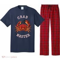 FUN CRAB MASTER I LOVE CRABBING & FISHING SEAFOOD HUNTER Pajama Set thumb 0
