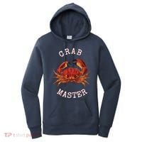 FUN CRAB MASTER I LOVE CRABBING & FISHING SEAFOOD HUNTER Women's Hoodie thumb 0