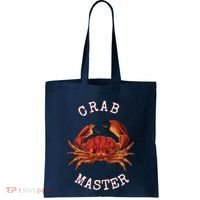 FUN CRAB MASTER I LOVE CRABBING & FISHING SEAFOOD HUNTER Tote Bag thumb 0