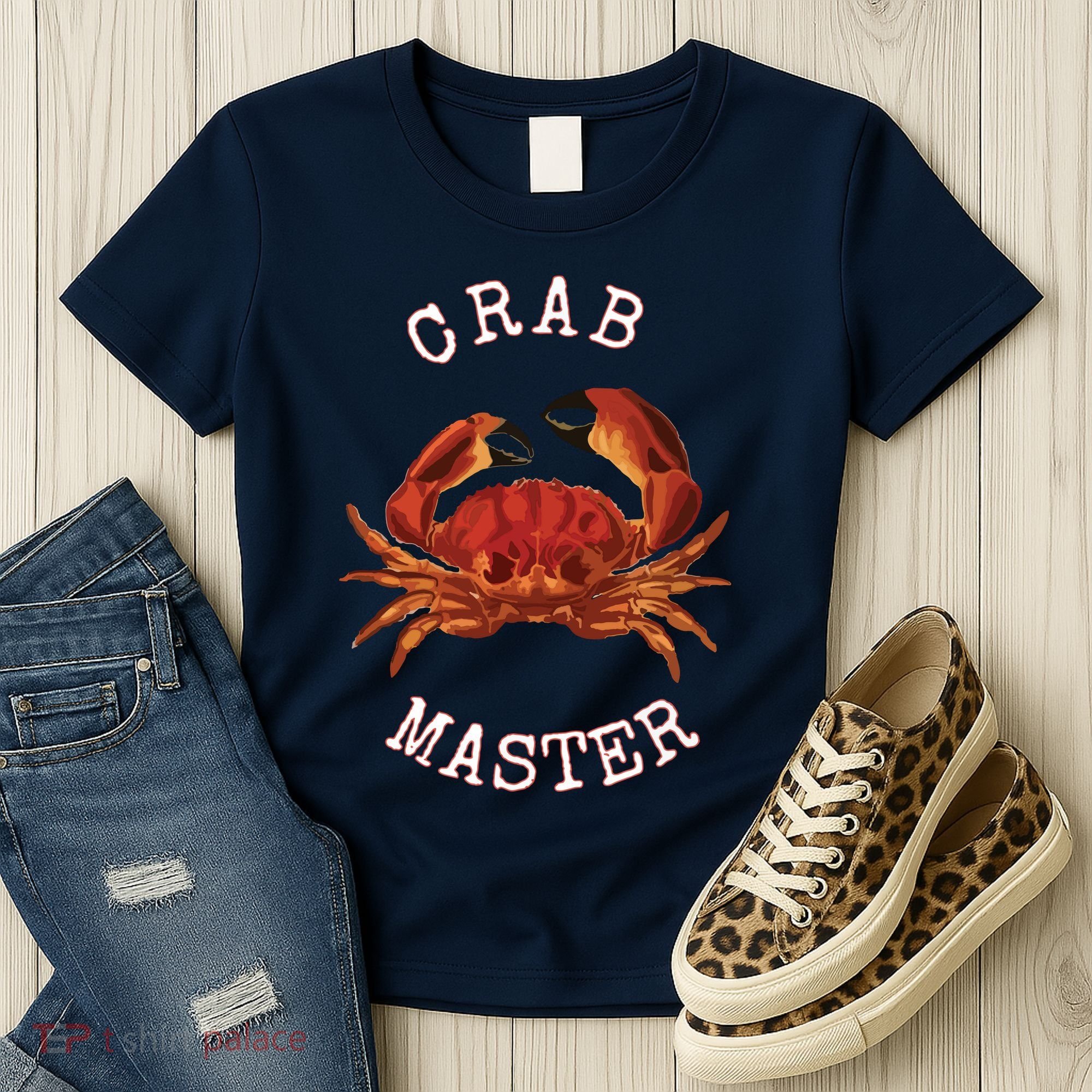 FUN CRAB MASTER I LOVE CRABBING & FISHING SEAFOOD HUNTER Women's T-Shirt