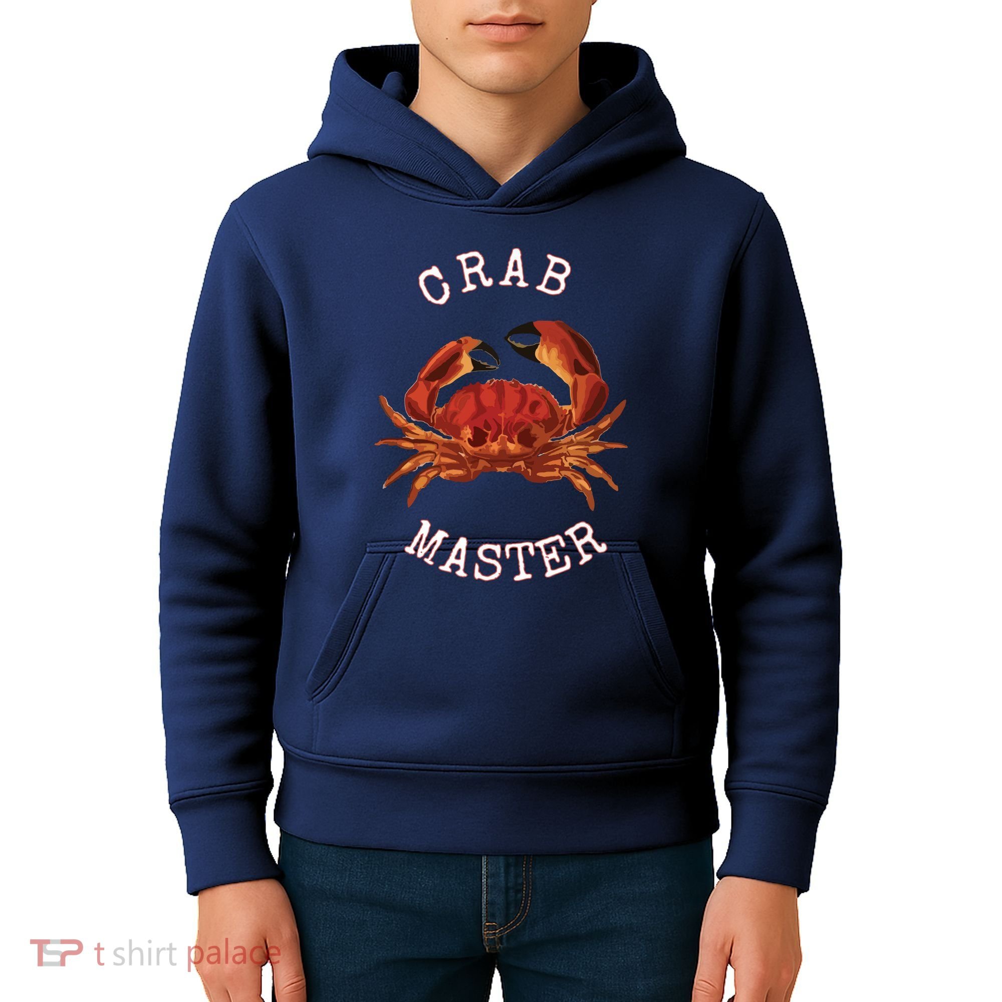 FUN CRAB MASTER I LOVE CRABBING & FISHING SEAFOOD HUNTER Kids Hoodie