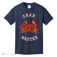 FUN CRAB MASTER I LOVE CRABBING & FISHING SEAFOOD HUNTER Kids T-Shirt thumb 0