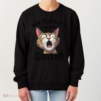 Funny Cat My Flabbers Have Been Gasted Retro Graphic Cute Women's Sweatshirt thumb 0