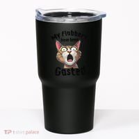 Funny Cat My Flabbers Have Been Gasted Retro Graphic Cute Tumbler thumb 0