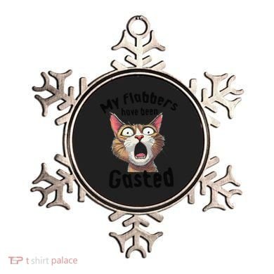 Funny Cat My Flabbers Have Been Gasted Retro Graphic Cute Ornament