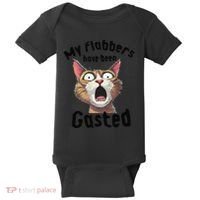 Funny Cat My Flabbers Have Been Gasted Retro Graphic Cute Baby Bodysuit thumb 0