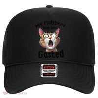 Funny Cat My Flabbers Have Been Gasted Retro Graphic Cute Hat thumb 0