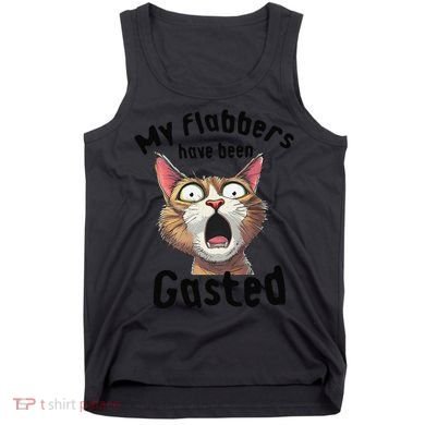 Funny Cat My Flabbers Have Been Gasted Retro Graphic Cute Tank Top