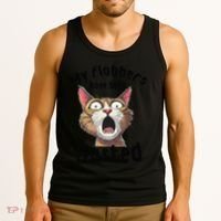 Funny Cat My Flabbers Have Been Gasted Retro Graphic Cute Tank Top thumb 3