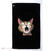 Funny Cat My Flabbers Have Been Gasted Retro Graphic Cute Golf Towel thumb 0