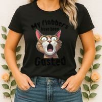 Funny Cat My Flabbers Have Been Gasted Retro Graphic Cute Women's T-Shirt thumb 2