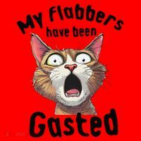 Funny Cat My Flabbers Have Been Gasted Retro Graphic Cute Santa Hat thumb 1