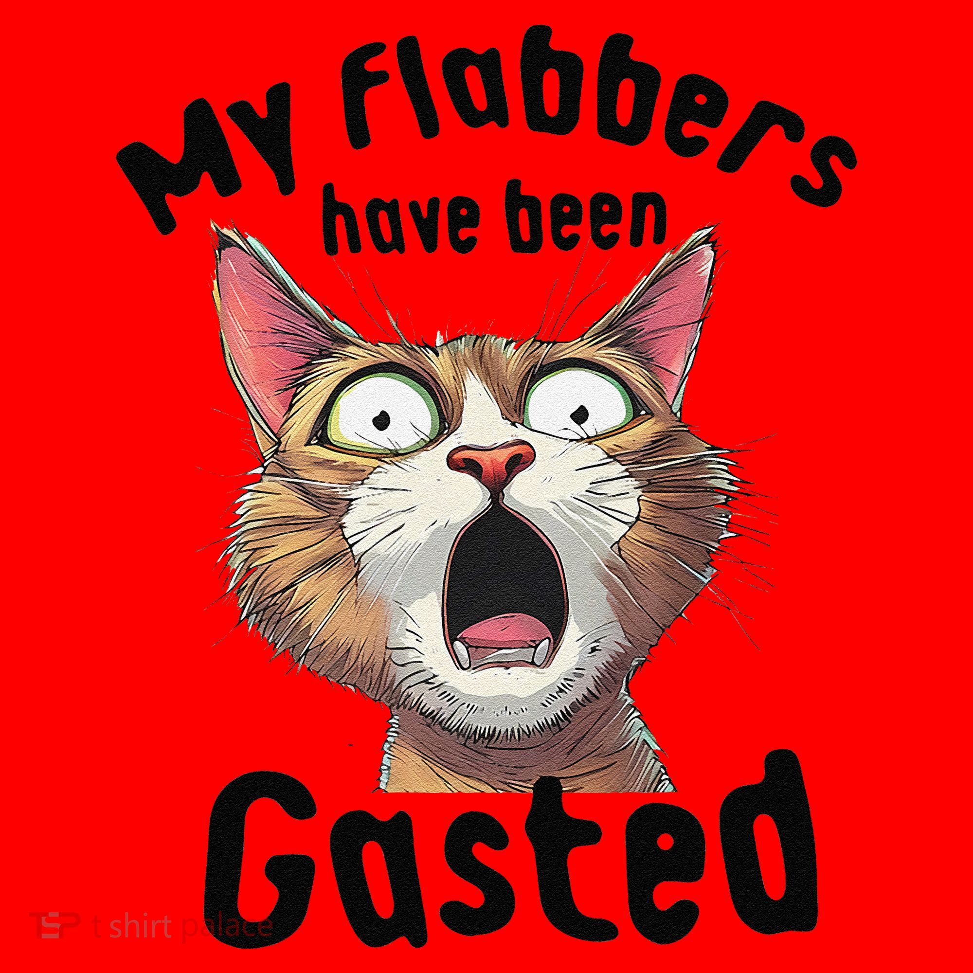 Funny Cat My Flabbers Have Been Gasted Retro Graphic Cute Santa Hat