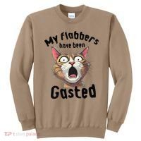 Funny Cat My Flabbers Have Been Gasted Retro Graphic Cute Sweatshirt thumb 0