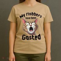 Funny Cat My Flabbers Have Been Gasted Retro Graphic Cute T-Shirt thumb 4
