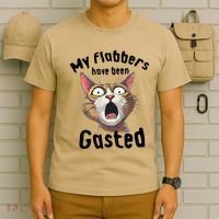 Funny Cat My Flabbers Have Been Gasted Retro Graphic Cute T-Shirt thumb 6